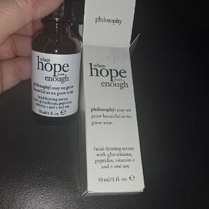 Philosophy When Hope is Not Enough Serum